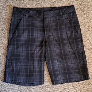Fila Sport Golf Blue & Black Plaid Men's Shorts Size 34